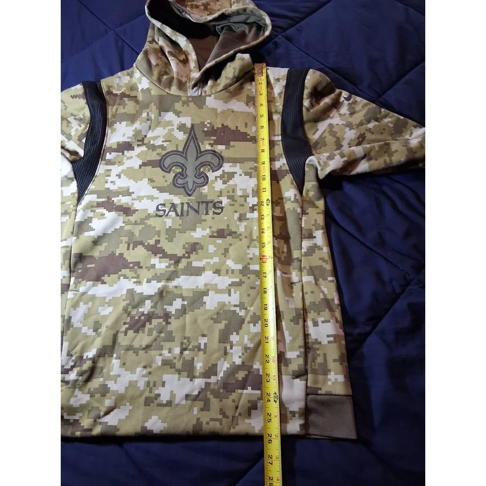 Nike NFL New Orleans Saints Salute to Service Camo Hoodie Kids XL 18/20